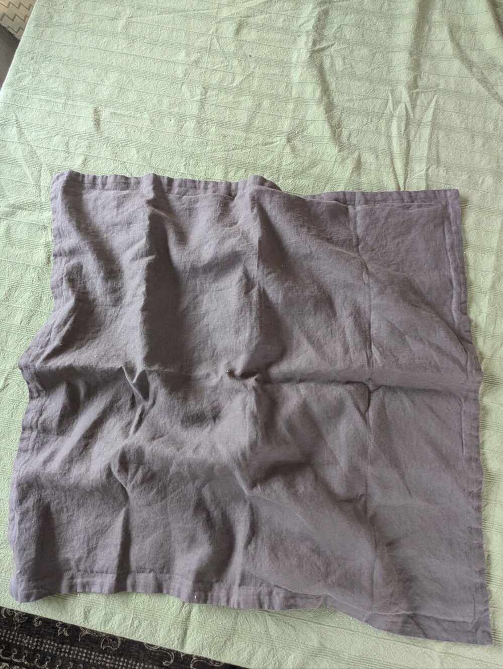 Quince Large European Linen Gray Decorative Pillowcase Sham